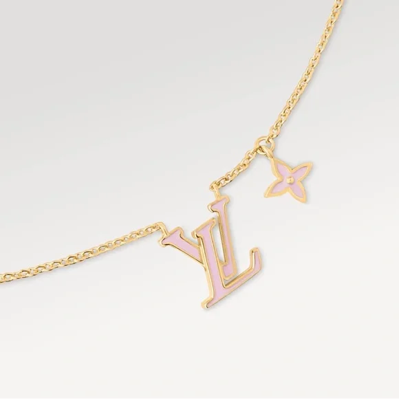 Louis Vuitton Iconic Enamel Rose Gold Necklace (Like-new) - Picture 10 of 11